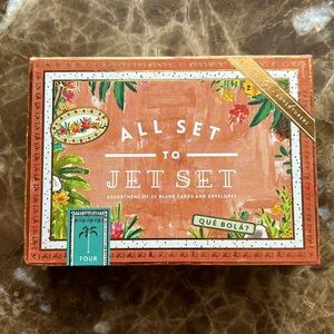 Anthropologie All Set To Jet Set Cards & Envelopes